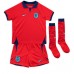 Tanie Strój piłkarski Anglia Declan Rice #4 Koszulka Wyjazdowej dla dziecięce MŚ 2022 Krótkie Rękawy (+ szorty)
